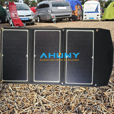 ราคาดี เครื่องชาร์จแสงอาทิตย์พับแบบพกพา 50w สําหรับอาศัยนอกเครือข่ายและแคมป์ CE ROHS ISO9001 รับรอง ออนไลน์