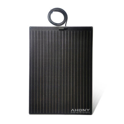 120W โมโนคริสตัลลีน แผ่นแสงอาทิตย์ครึ่งแข็ง ป้องกันการลื่น เดินได้สําหรับเรือ Rv