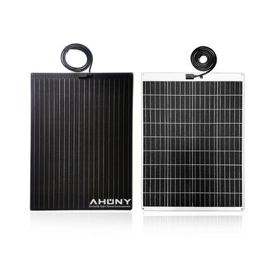 ราคาดี แผ่นพลังแสงอาทิตย์ขนาดครึ่งแข็ง Ultra Thin 65W สามารถเดินได้สําหรับเรือ Rv ออนไลน์
