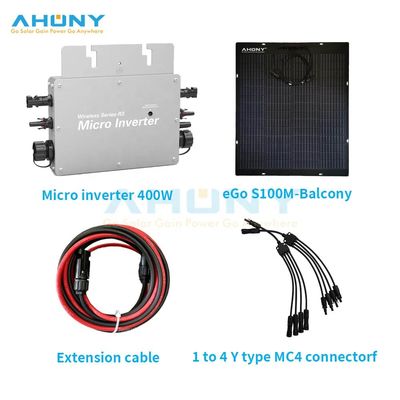 ราคาดี ใน Off Grid Micro Inverter ระบบพลังงานแสงอาทิตย์ 400w 600w 800W สําหรับระเบียงบ้าน ออนไลน์