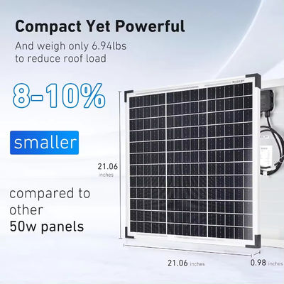 ราคาดี 50w 60w โมโนคริสตัลลีน พีวีแพเนล โซลาร์เซลล์ เงินกรอบ Bificial กระจกโปร่ง สําหรับลมแรง หนาวแข็ง อากาศรุนแรง ออนไลน์