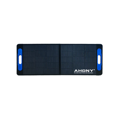 OEM ODM มือถือทนทาน โปรแกรมแผ่นแสงอาทิตย์แบบพกพา 100w CE ROHS Outdoor Foldable Solar Panel Kit สําหรับหลังคาค่าย
