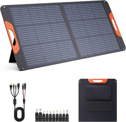 คอมแพคต 100W พกพา แผนที่พลังแสงอาทิตย์ 100 วัตต์ 20V โมโนคริสตัลลิน พับได้ แผนที่พลังแสงอาทิตย์ ชาร์จ
