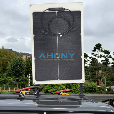 ราคาดี 50W 22V ETFE ดํา แผ่นแสงอาทิตย์ยืดหยุ่น, ETFE ดํา นุ่ม, นุ่ม Semi-ยืดหยุ่น PERC โมโน ประสิทธิภาพสูง เซลล์แสงอาทิตย์ 12 วอลต์สําหรับการชาร์จแบตเตอรี่ ออนไลน์