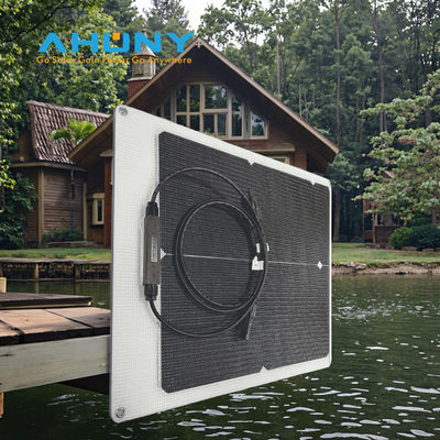 ราคาดี แผงโซลาร์เซลล์แบบยืดหยุ่น ETFE สีดำ 50W 22V – เซลล์แสงอาทิตย์ PERC แบบโมโนคริสตัลไลน์กึ่งยืดหยุ่น น้ำหนักเบา บาง สำหรับเรือ, RV, เรือ, แคมป์ปิ้ง, เต็นท์, การชาร์จแบตเตอรี่ ออนไลน์