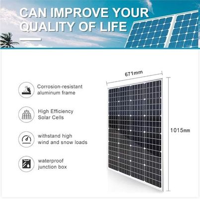 ราคาดี พานไฟฟ้าแสงอาทิตย์แบบมโนแก้ว 12V 24V 100W-270W พานไฟฟ้าแสงอาทิตย์ประสิทธิภาพสูง 150W-200W รวม ออนไลน์
