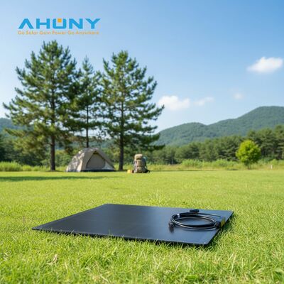 คุณภาพ แผงโซลาร์เซลล์แบบยืดหยุ่น 75W 18V ETFE สีดำ บาง สำหรับชาร์จแบตเตอรี่ เรือ RV แคมป์ปิ้ง เรือ เจนเนอเรเตอร์ โรงงาน